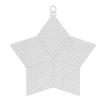 Канва KPL- 06 " Gamma" пластиковая 100% полиэтилен 15 x 13 см " звезда" большая