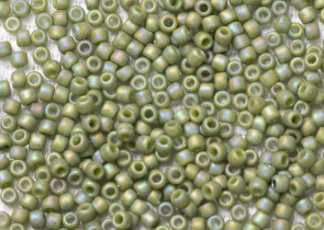 Бисер Япония круглый 11/0 10г 2632F мускатная дыня, матовый радужный полуглазурь