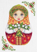 Набор для вышивания " PANNA" NM- 1839 ( НМ- 1839 ) " Русская матрешка. Весна" 