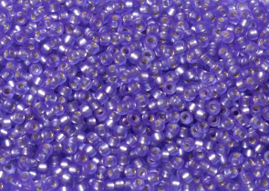 Бисер Япония MIYUKI Seed Beads 15/0 5г 1654 окрашенный фиолетовый полуматовый серебряная линия внутри