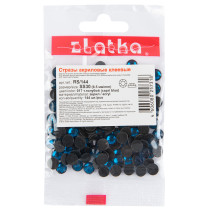 Страз клеевой " Zlatka" RS/ 144 SS30 6 - 6. 5 мм акрил 144 шт в пакете с еврослотом 027 оливковый ( olivine) 